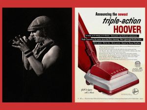 Newly resurfaced clip of AC/DC singer Brian Johnson singing a Hoover vacuum TV jingle is somehow perfect