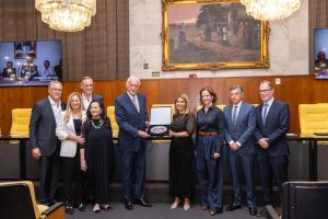 Jack Terpins Receives Silver Salver from São Paulo City Council