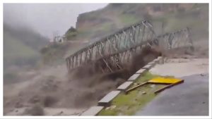 Watch: Uttarakhand BRO bridge swept away after cloudburst near India-China border