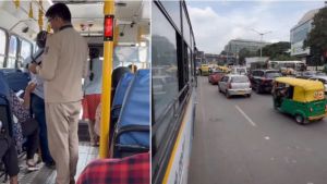 ‘Those Rs 12 gave me something Rs 150 couldn’t’: Bengaluru man dumps cab for nostalgic bus ride | Watch