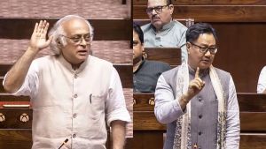 Congress questions Amit Shah's 'no show' in Parliament, Kiren Rijiju hits back