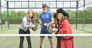 Crowds gather at city park to celebrate launch of 350k padel courts