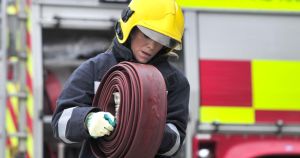 People urged to stay away as firefighters battle large blaze in north Norfolk