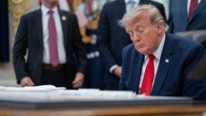 Trump dormido o durmiendo