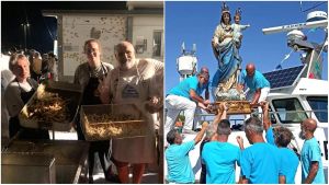 Feste tra sacro e profano: in Riviera processione col vescovo, concerti e rustida sul porto