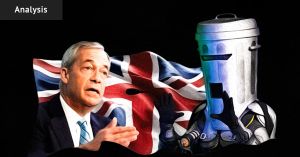 Farage began a political farce. Binface missed his chance