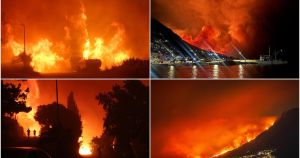 FOTO Potresne scene kod Omiša: Gore brodice i automobili, nezapamćena buktinja prijeti kućama