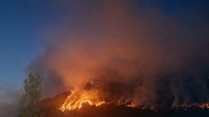 Incendi in Carnia, continua l'emergenza sul Monte Amariana