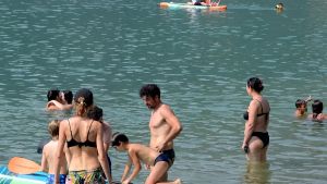 A Colico la fogna finisce nel lago e c’è il divieto di balneazione, ma mancano i cartelli e tutti si tuffano