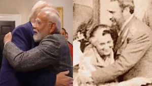 A hug has long been part of diplomacy and personal rapport, including when Fidel Castro embraced ‘sister’ Indira Gandhi