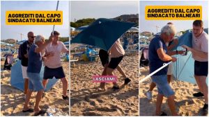 Lite a colpi di ombrellone con gli attivisti pro-Bolkestein. “Sono finito al pronto soccorso”