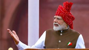 PM Modi's Independence Day speech lasts 75 minutes, down from last year's record 103 minutes