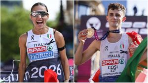 La Toscana fa grande l’Italia agli Europei: Fiorini regina d’oro nella marcia, splendido bronzo di Cosi