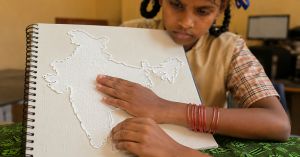 Coimbatore Designer Uses Maps & Fruit Models To Teach 354 Blind Students