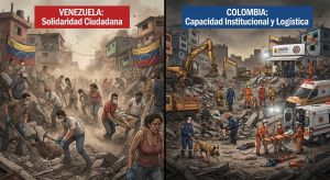 Dos terremotos, dos Estados