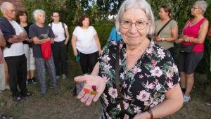 Mit Detektoren und Gummibärchen auf den Spuren der Fledermäuse im Neubaugebiet Häldele
