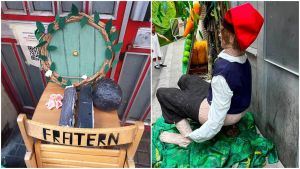Destrozos y daños en decorados de las fiestas de Gràcia: 
