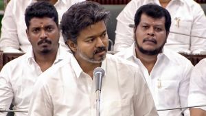Tamil Nadu CM Vijay apologises after minister names Karunanidhi without honorific