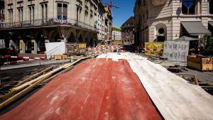 Baustelle am Marktplatz als Lackmustest: Bewährt sich die tramfreie Innenstadt?