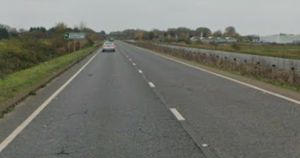 Part of A47 closed after lorry and car crash