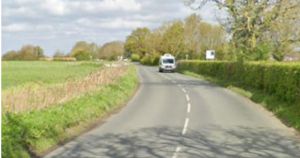 Person in hospital after country lane crash