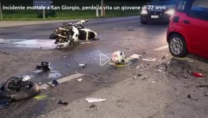Schianto tra auto e moto a San Giorgio, perde la vita un 22enne