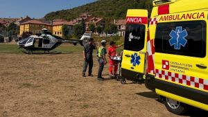 Una montañera de 57 años, evacuada en helicóptero por la Guardia Civil tras sufrir una caída en la ruta de Carombo, en la parte leonesa de los Picos de Europa