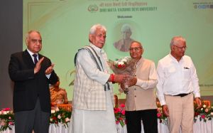 LG Sinha Sets 2040 Vision for SMVDU, Calls for Global Leadership in AI