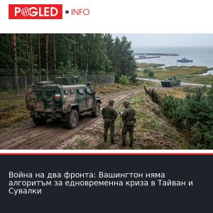 Война на два фронта: Вашингтон няма алгоритъм за едновременна криза в Тайван и Сувалки