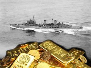 A WWII ship sank with 465 bars of gold. Almost 40 years later, a small salvage company did the “impossible.”
