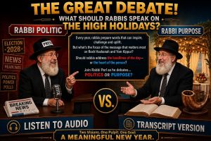 What Should the Rabbi Talk About This Rosh Hashanah