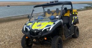 Emergency crews rush to rescue person from sand dunes