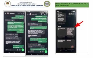 Pericia al celular de Cerimedo contiene mensajes sobre “eliminar” a Beller