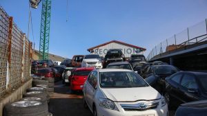 Hallan una calavera humana en un coche abandonado cuando iban a desguazarlo en Gijón