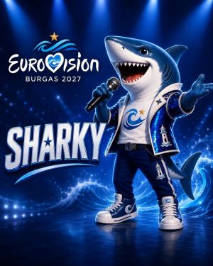 „Акулите“ хвърлиха Sharky в битката за талисман на „Евровизия 2027“ в Бургас