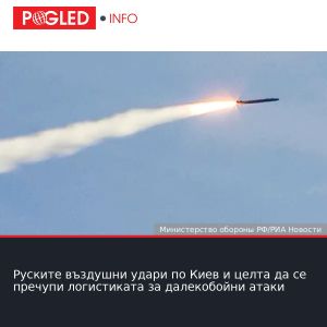 Руските въздушни удари по Киев и целта да се пречупи логистиката за далекобойни атаки