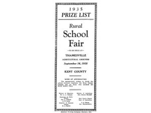 Gilberts: Rural school fairs were an annual affair