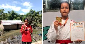 Her Home Was Washed Away in Assam Floods. Days Later, This 17-YO Won National Gold in Karate
