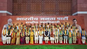 PM Modi meets new BJP team in Delhi, party plans youth outreach and election strategy
