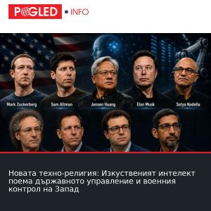 Новата техно-религия: Изкуственият интелект поема държавното управление и военния контрол на Запад