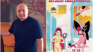 Locandina del festival del fumetto, polemiche per l’Annunciazione blasfema: “Via il logo del Comune”