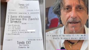 Scontrino choc a Riccione, la gaffe diventa spot e il locale ci scherza su: “Uova con sputo o senza?”. E il cameriere “Lo licenziamo o no?”