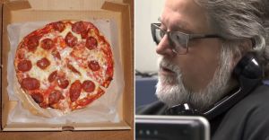When a 911 operator got a call for a ‘large pizza’ he quickly realized a woman was in trouble
