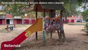 Quei parchi giochi di Ivrea in attesa di manutenzione