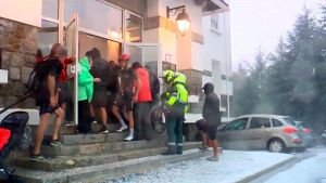 Cancelada la etapa de la Vuelta por una tremenda granizada