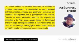 La camiseta parda de la UD Las Palmas