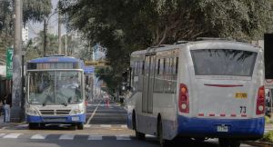 Colectiveros se resisten a dejar la Av. Arequipa: el futuro del carril bidireccional del Corredor Azul