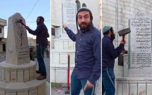Far-right MK smashes monument for Palestinian ‘martyrs’ during IDF-escorted West Bank tour