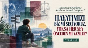 GENÇLERDEN GELEN İLGİNÇ SORULAR VE ANLAMLI CEVAPLAR 2: HAYATIMIZI BİZ Mİ SEÇİYORUZ, YOKSA HER ŞEY ÖNCEDEN Mİ YAZILDI?