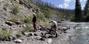 We discovered rare dinosaur tracks from the Coniacian age near Tumbler Ridge, British Columbia